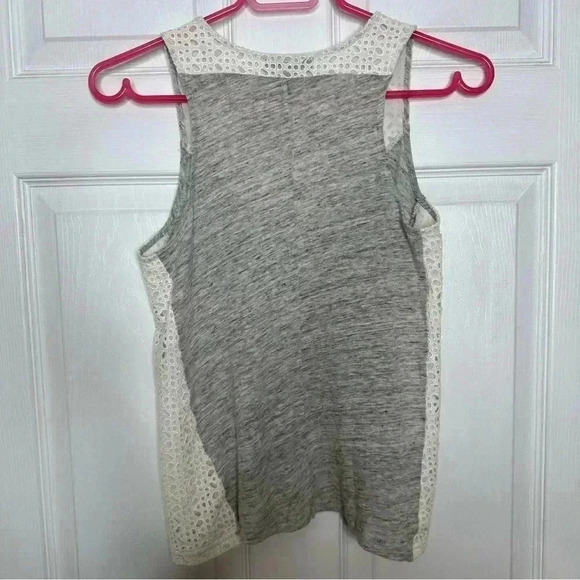 J. Crew Tank Top Lace Grey & White  Size Extra Small - Picture 10 of 16